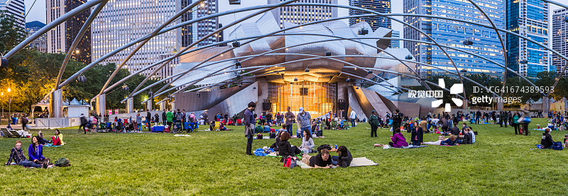 市中心、环线、千禧公园图片素材