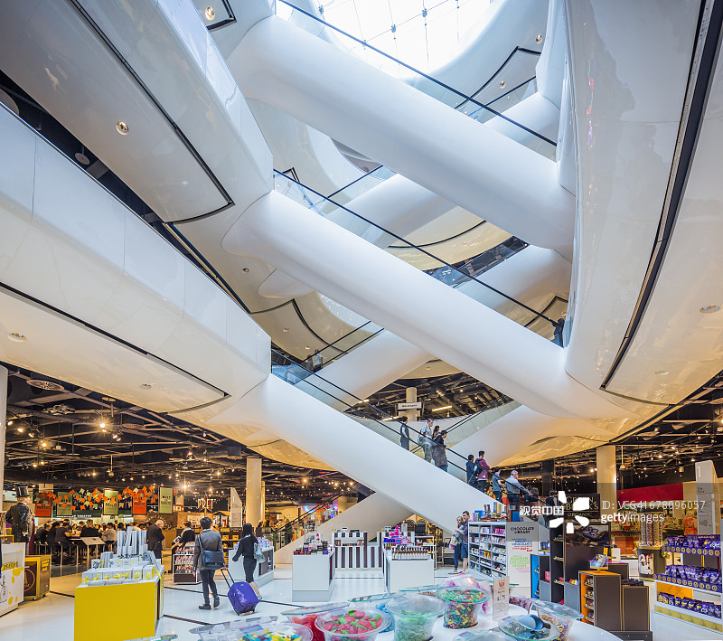 塞尔福里奇百货大楼内部图片素材