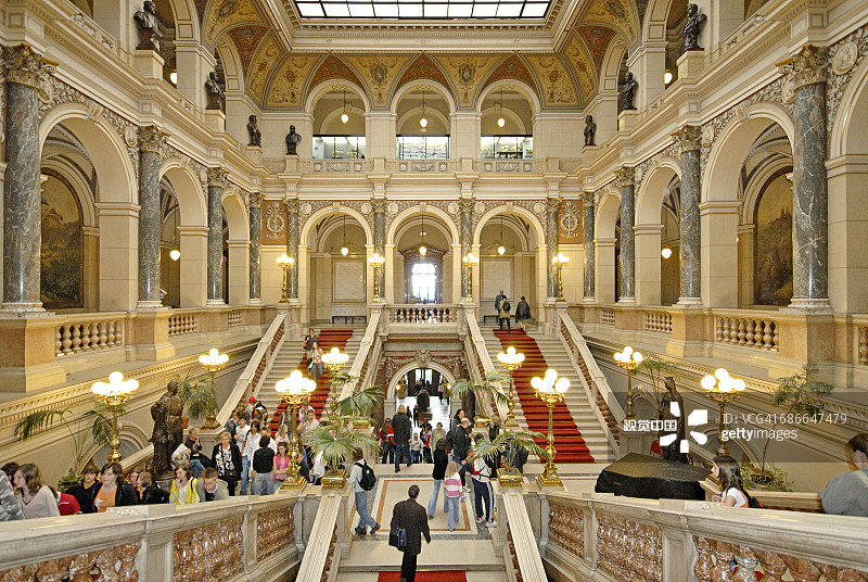 捷克布拉格瓦茨拉夫广场博物馆图片素材