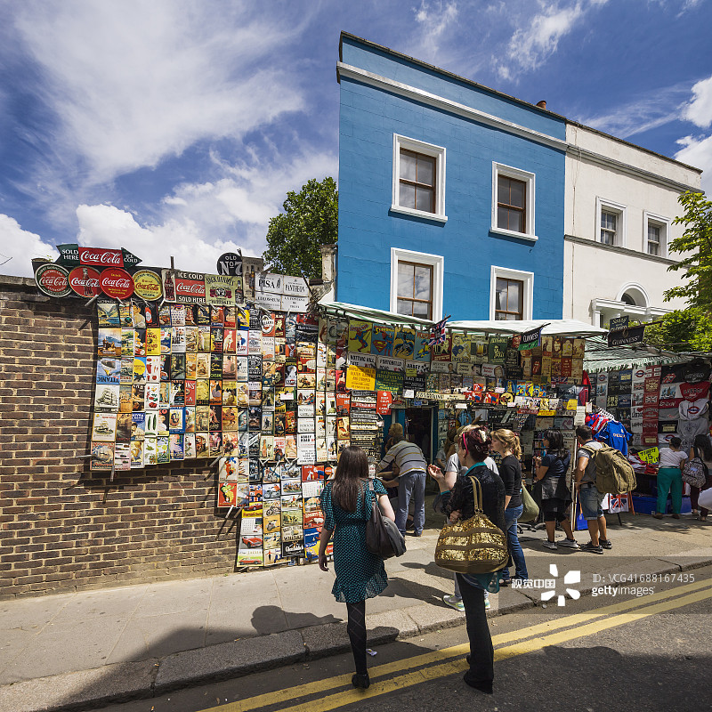 诺丁山波多贝罗市场图片素材