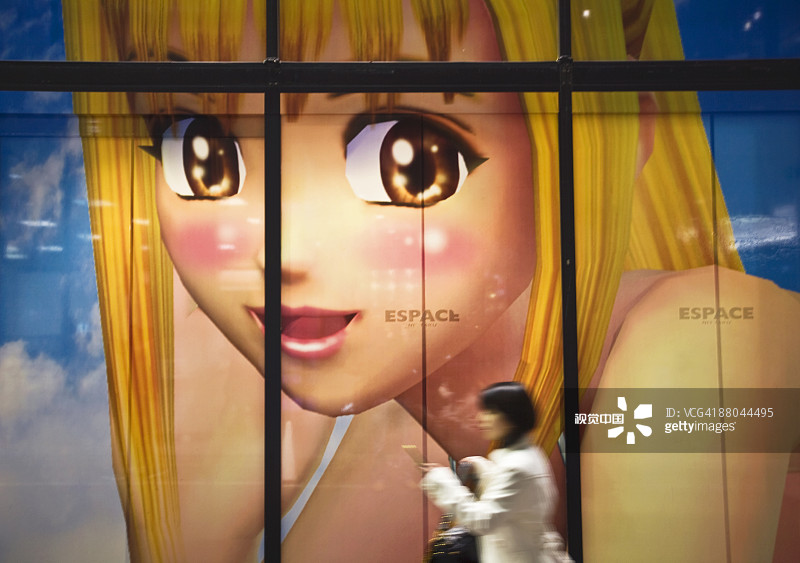 日本东京的动漫城市景观图片素材