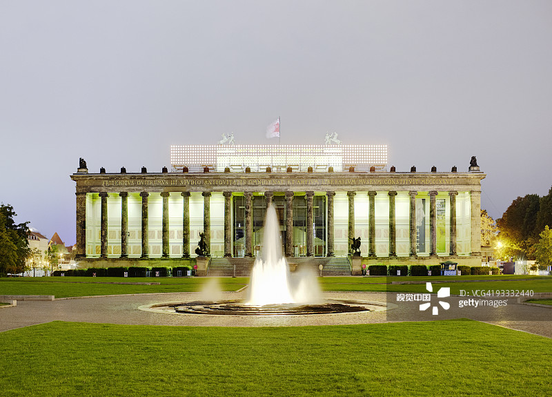 柏林老博物馆与 Lustgarten图片素材