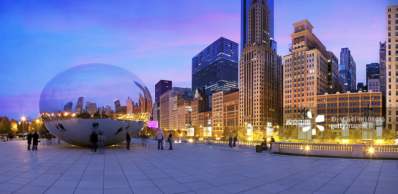 千禧公园，芝加哥，伊利诺伊州，美国图片素材