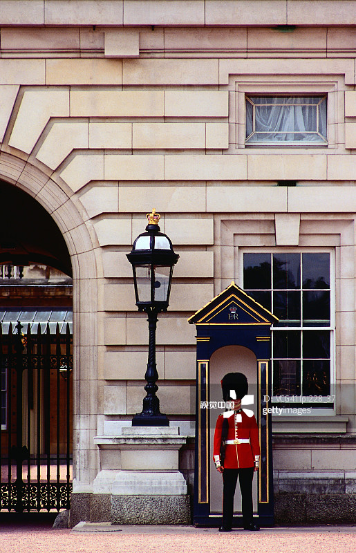 英国伦敦白金汉宫的卫兵图片素材
