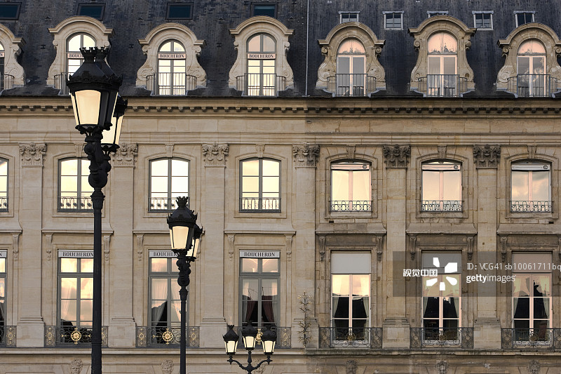 旺多姆广场日落时分图片素材