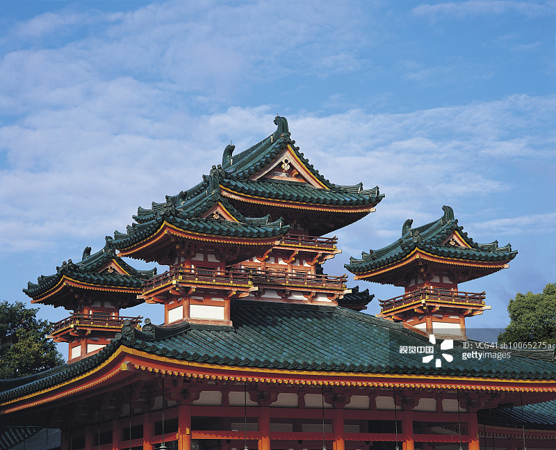 日式传统建筑：平安神宫图片素材