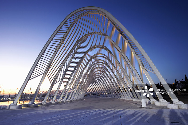 希腊雅典奥林匹克场馆的古市集长廊图片素材