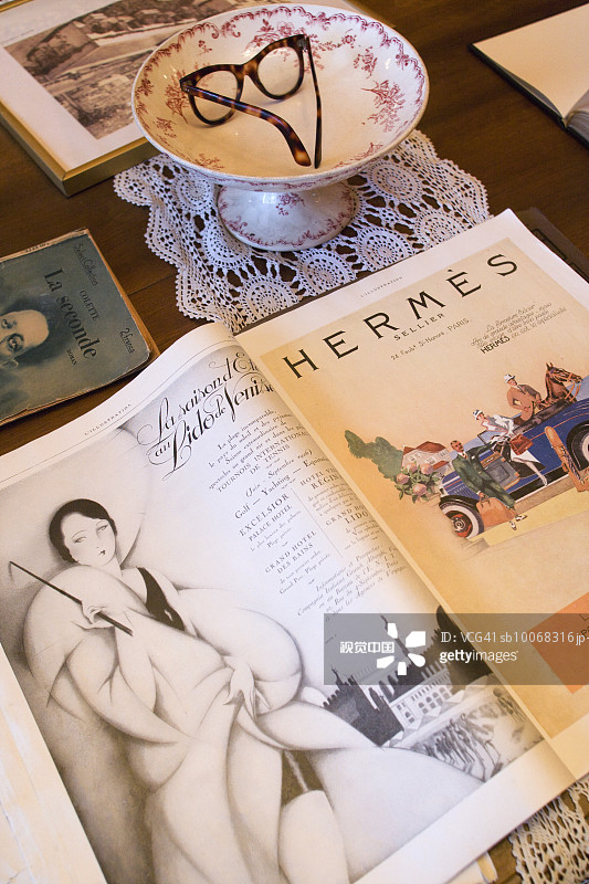 法国里昂托尼·加尼耶公寓博物馆时尚杂志特写图片素材